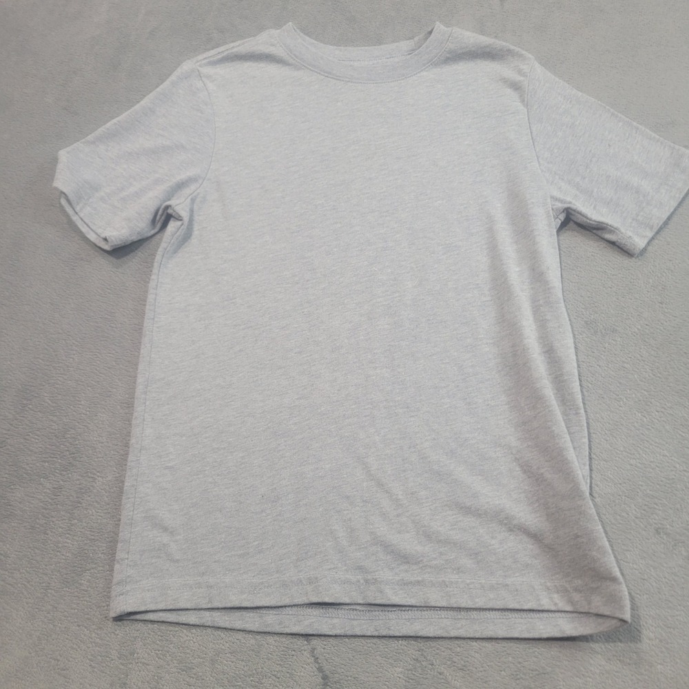 Wonder Nation Shirt Kids Size S 6-7 Grey Short Sleeve Crew Neck Basic Tee‎ 11281